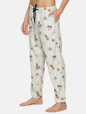 grey printed pyjama - 17420522 - Standard Image - 2