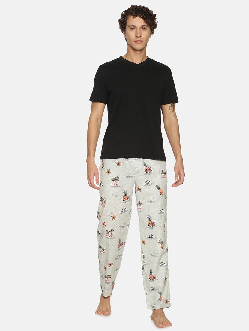 grey printed pyjama - 17420522 - Zoom Image - 4