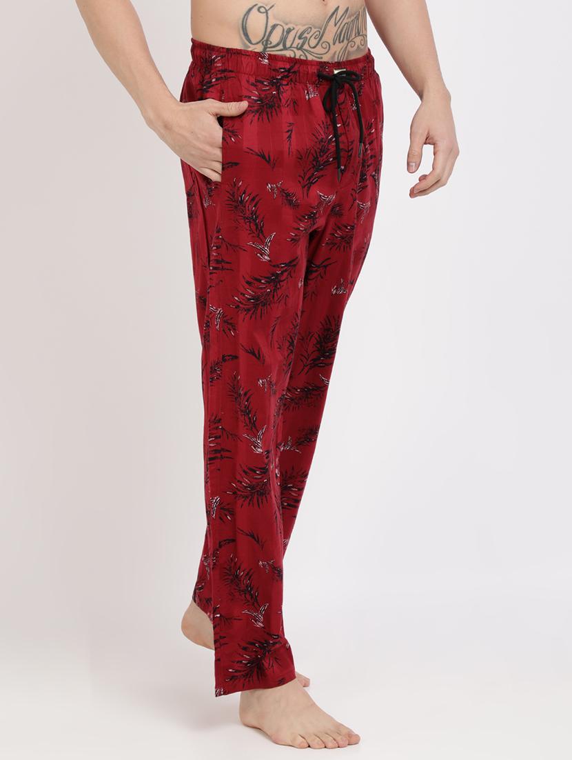 maroon printed pyjama - 17420532 - Zoom Image - 2