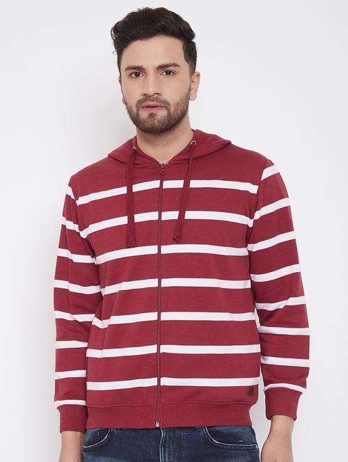 maroon striped sweatshirt - 17420635 - Very Small Image - 1