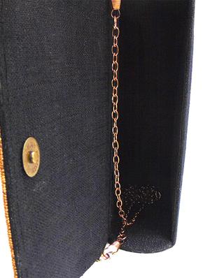 black leatherette box clutch - 17420646 - Standard Image - 3