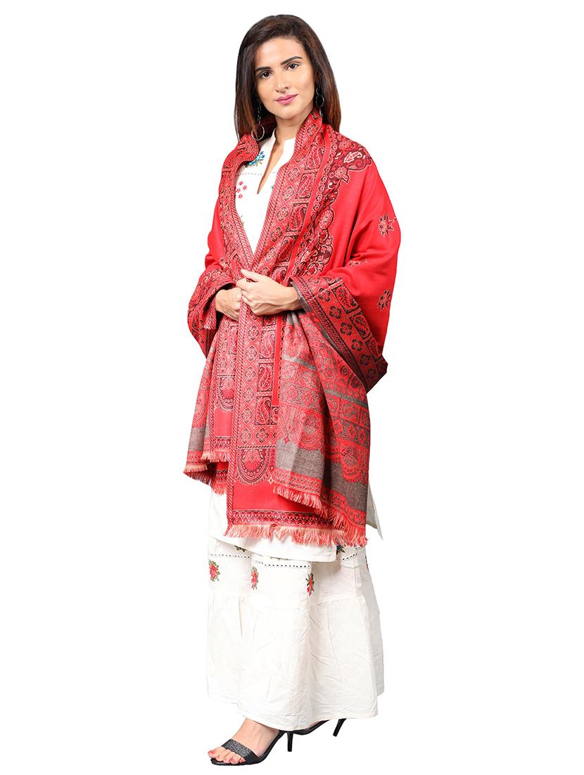 red viscose shawl - 17420668 - Zoom Image - 2