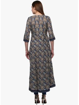 floral anarkali kurta - 17420697 - Standard Image - 3
