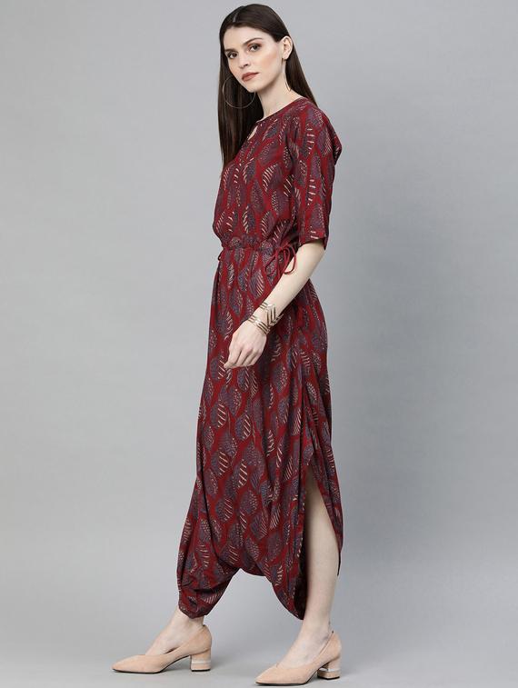 printed fusion jumpsuit - 17420698 - Zoom Image - 2