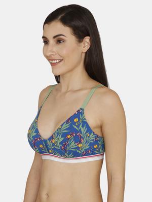 blue floral t-shirt bra - 17420950 - Standard Image - 2