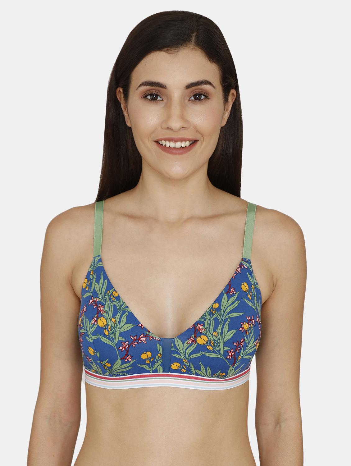 blue floral t-shirt bra - 17420950 - Zoom Image - 1