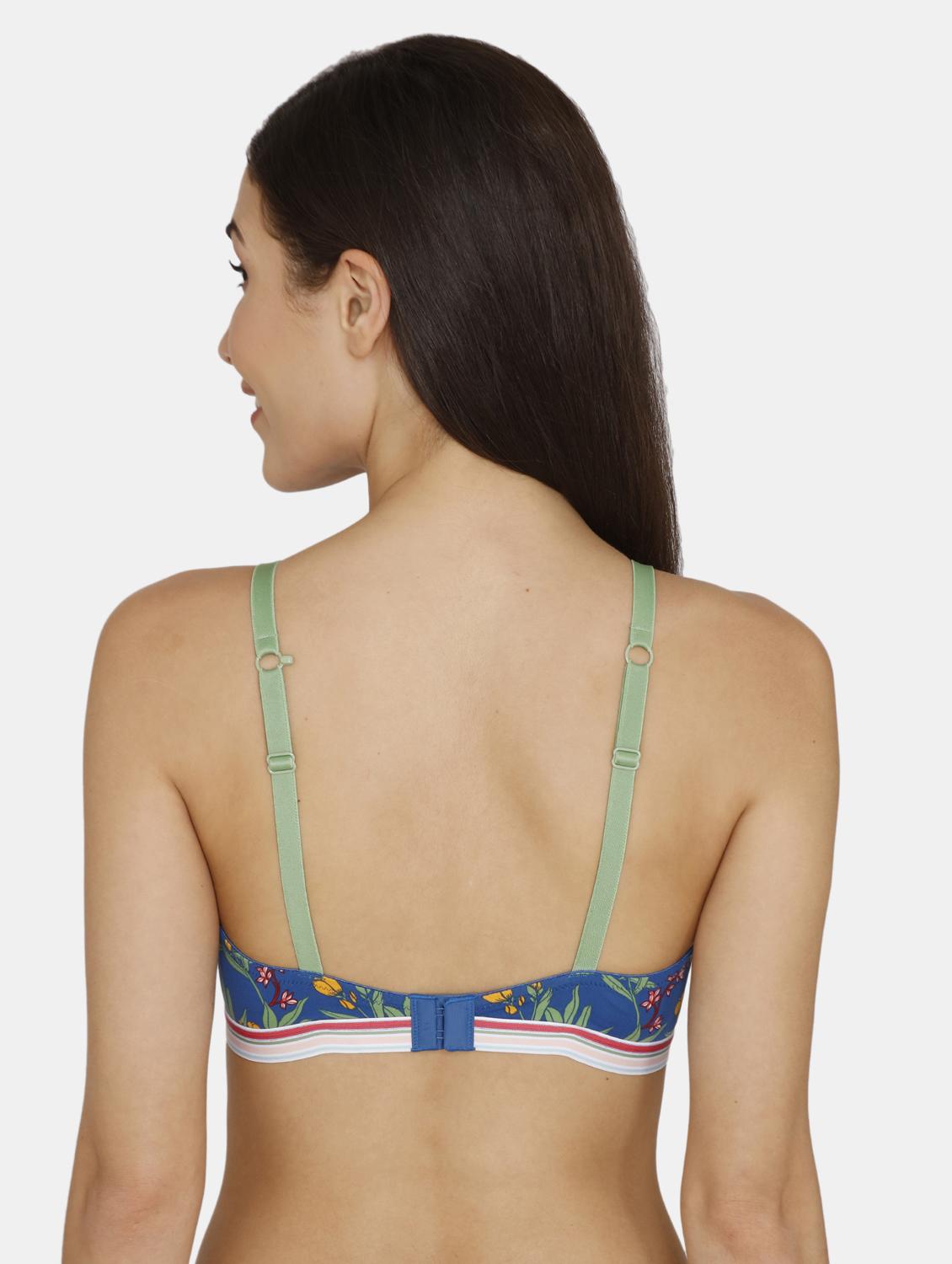 blue floral t-shirt bra - 17420950 - Zoom Image - 3