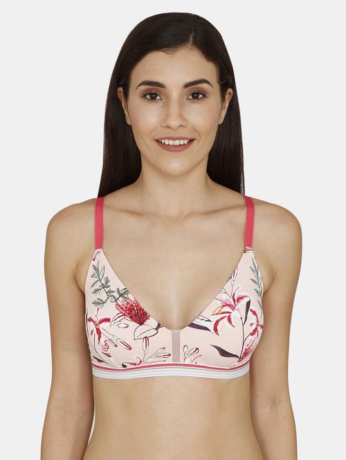pink floral t-shirt bra - 17420951 - Standard Image - 1