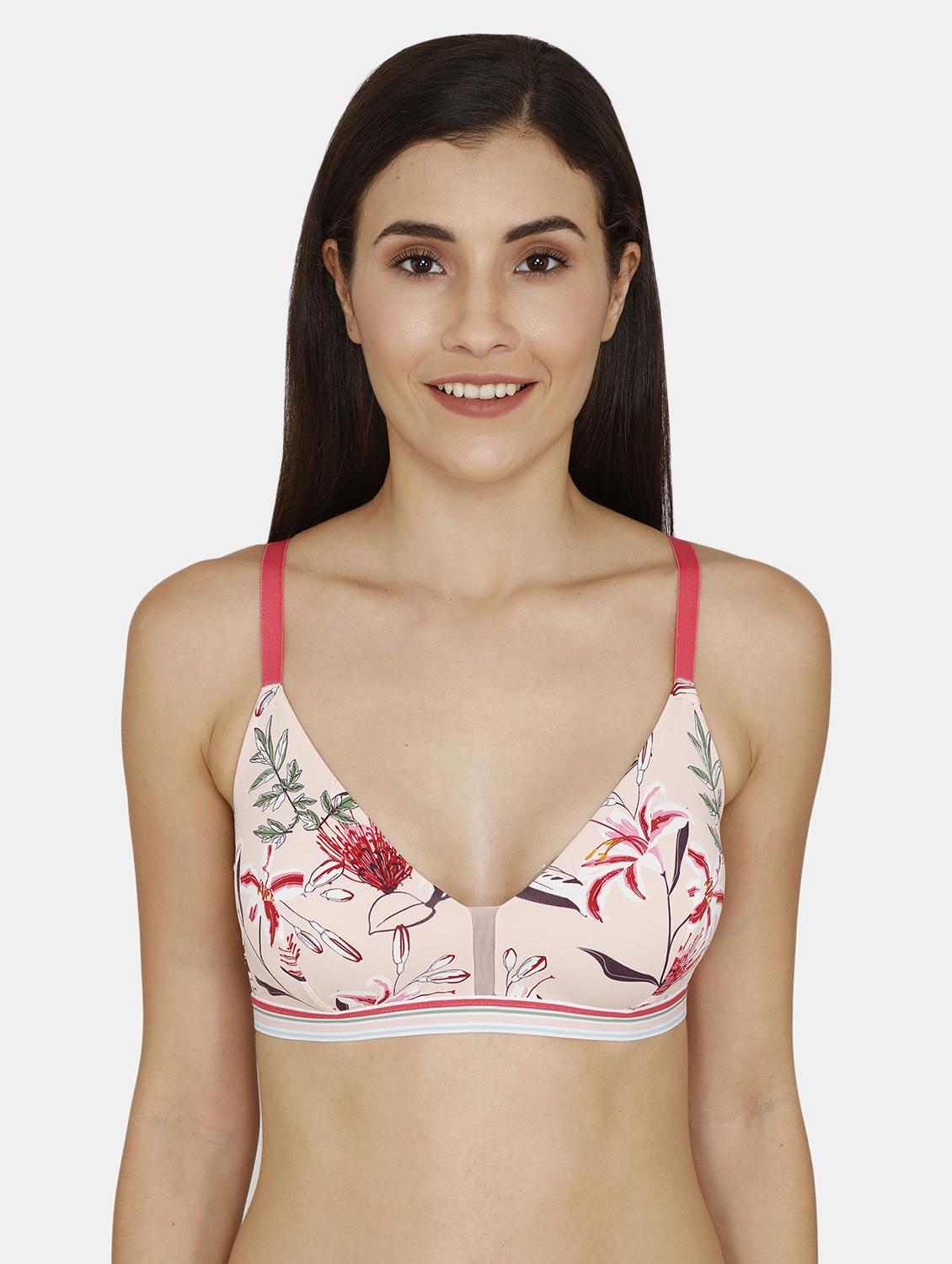 pink floral t-shirt bra - 17420951 - Zoom Image - 1