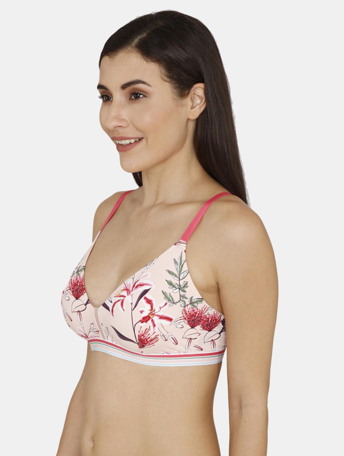 pink floral t-shirt bra - 17420951 - Zoom Image - 2