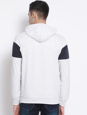 white checkered cut & sew sweatshirt - 17421209 - Standard Image - 3