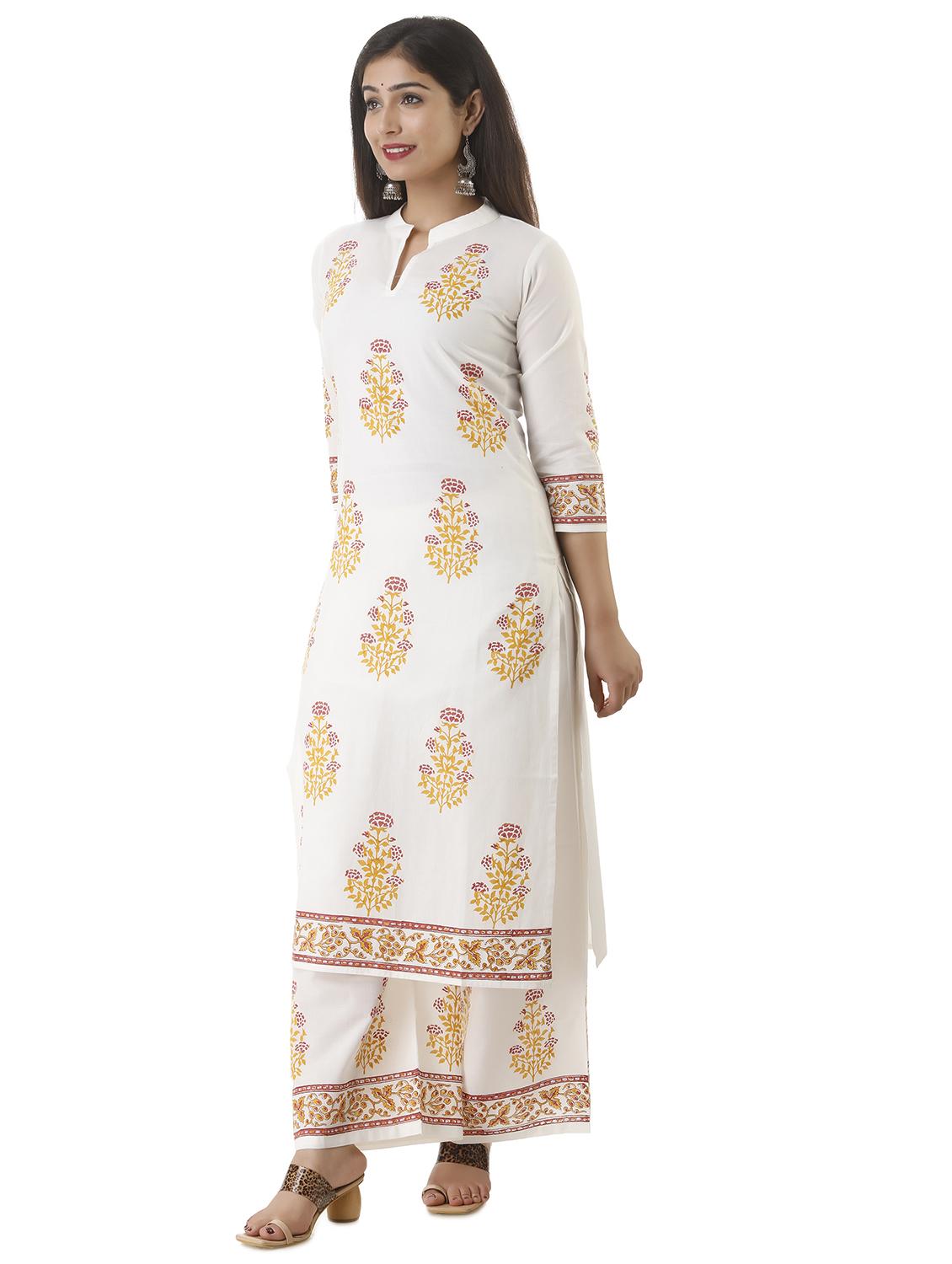 printed kurta palazzo set - 17421580 - Zoom Image - 2