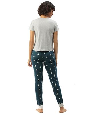 blue cotton pyjama set nightwear - 17421638 - Standard Image - 3