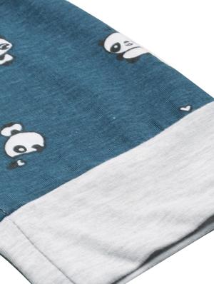 blue cotton pyjama set nightwear - 17421638 - Standard Image - 4