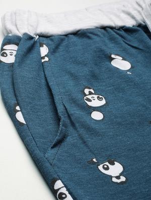 blue cotton pyjama set nightwear - 17421638 - Standard Image - 7