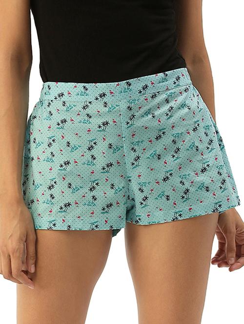 blue cotton shorts - 17421640 - Standard Image - 1