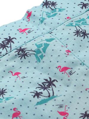 blue cotton shorts - 17421640 - Standard Image - 6