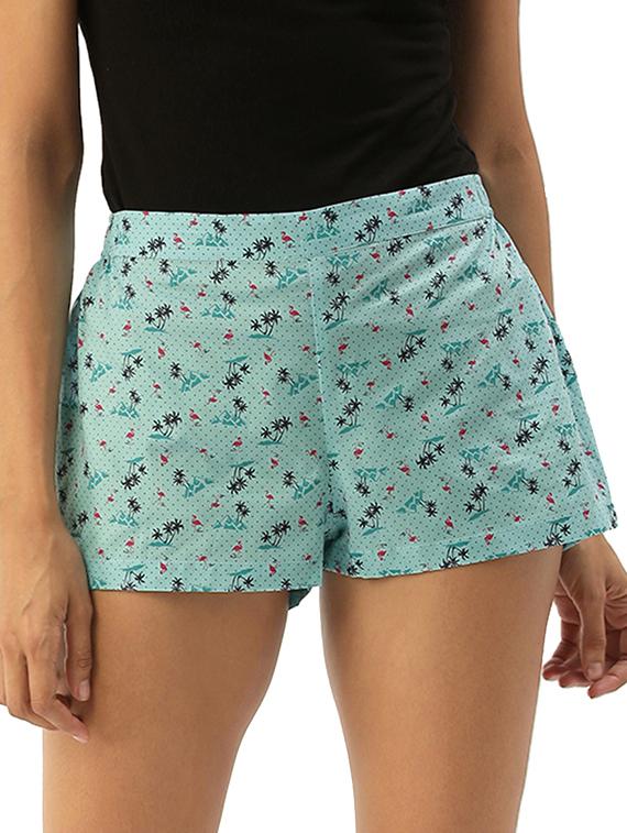 blue cotton shorts - 17421640 - Zoom Image - 1