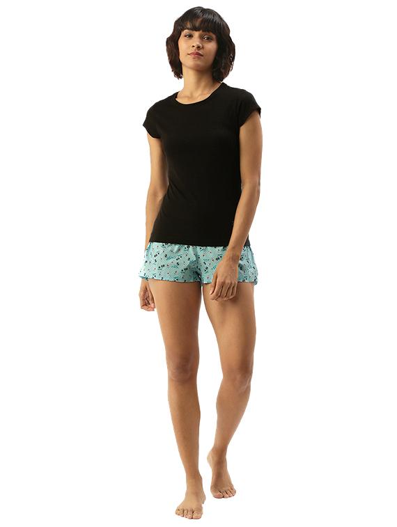 blue cotton shorts - 17421640 - Zoom Image - 4