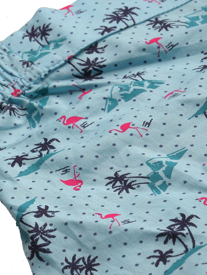 blue cotton shorts - 17421640 - Zoom Image - 5