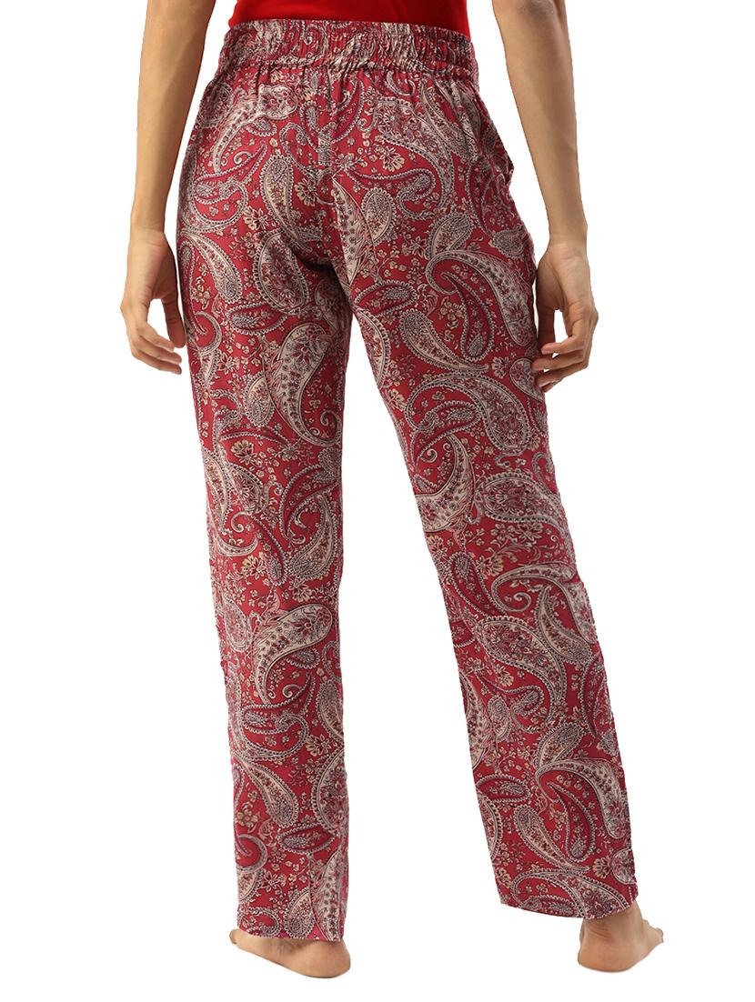 red rayon pajama - 17421648 - Zoom Image - 3