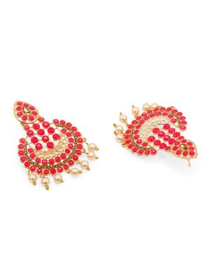 pink zinc chandellier earring - 17421684 - Standard Image - 2