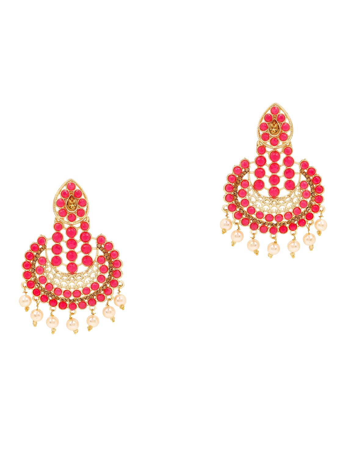 pink zinc chandellier earring - 17421684 - Zoom Image - 1