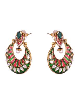 multi colored zinc chandballi earring - 17421697 - Standard Image - 2