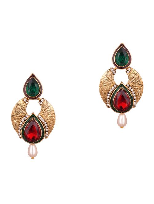 multi colored zinc chandellier earring - 17421702 - Standard Image - 1