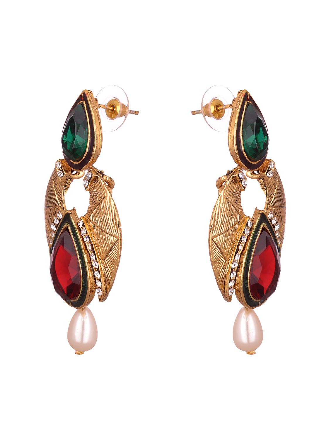 multi colored zinc chandellier earring - 17421702 - Zoom Image - 2