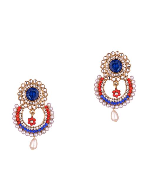 multi colored zinc chandellier earring - 17421703 - Standard Image - 1