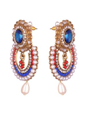 multi colored zinc chandellier earring - 17421703 - Standard Image - 2