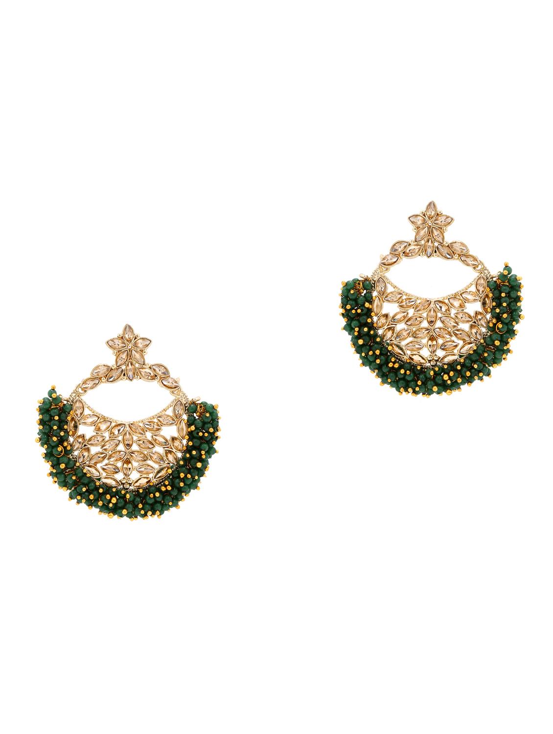 green zinc chandellier earring - 17421707 - Zoom Image - 1