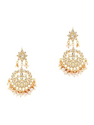 white zinc chandellier earring - 17421709 - Standard Image - 2