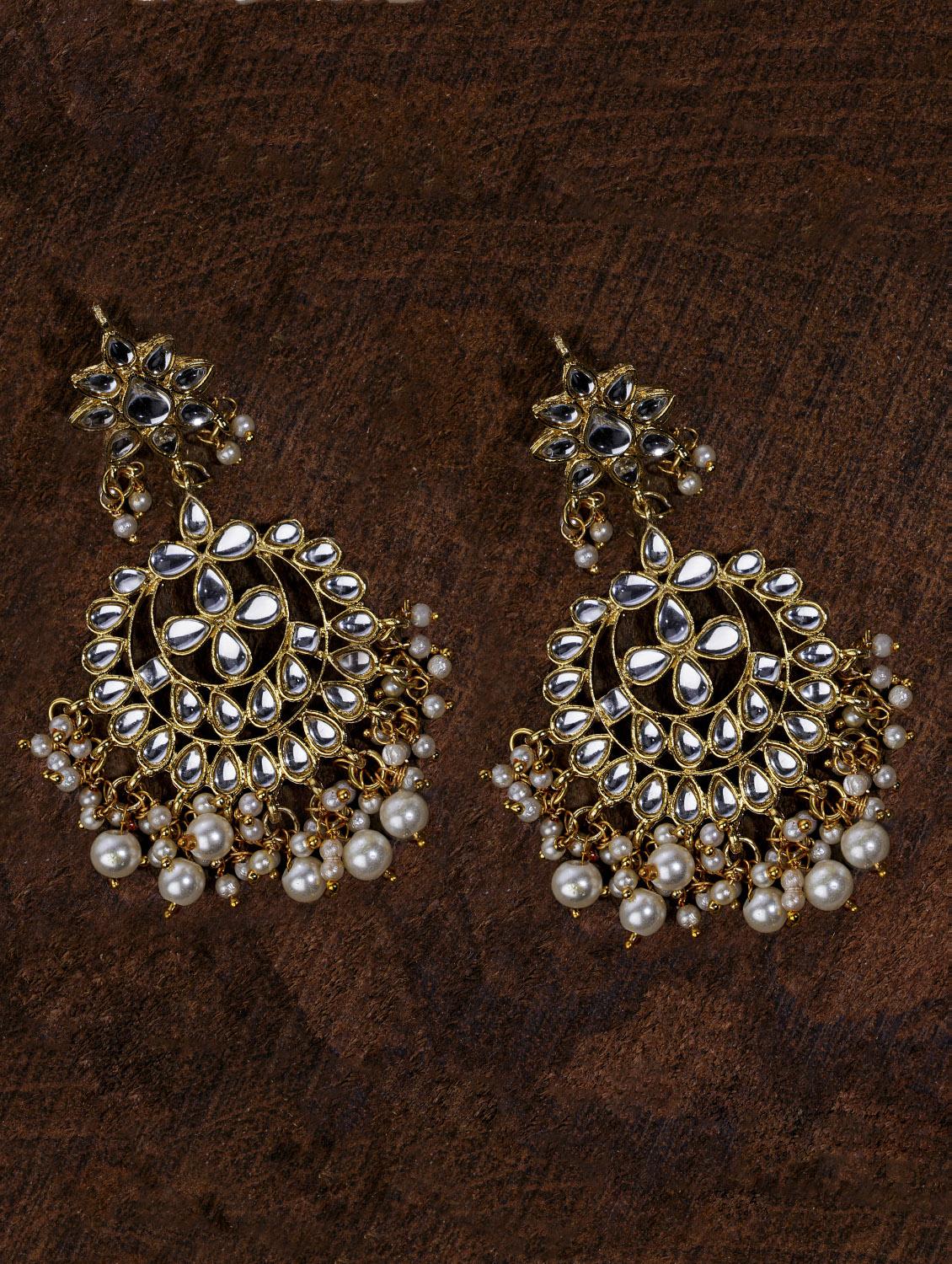 white zinc chandellier earring - 17421709 - Zoom Image - 1