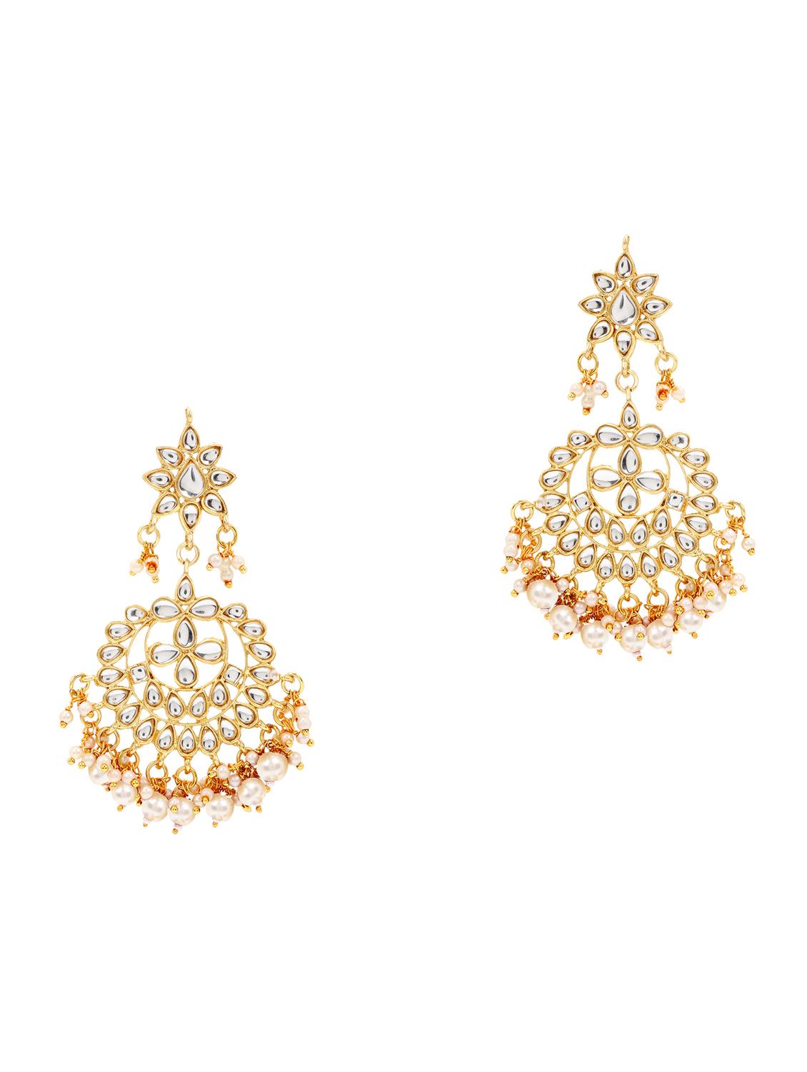 white zinc chandellier earring - 17421709 - Zoom Image - 2