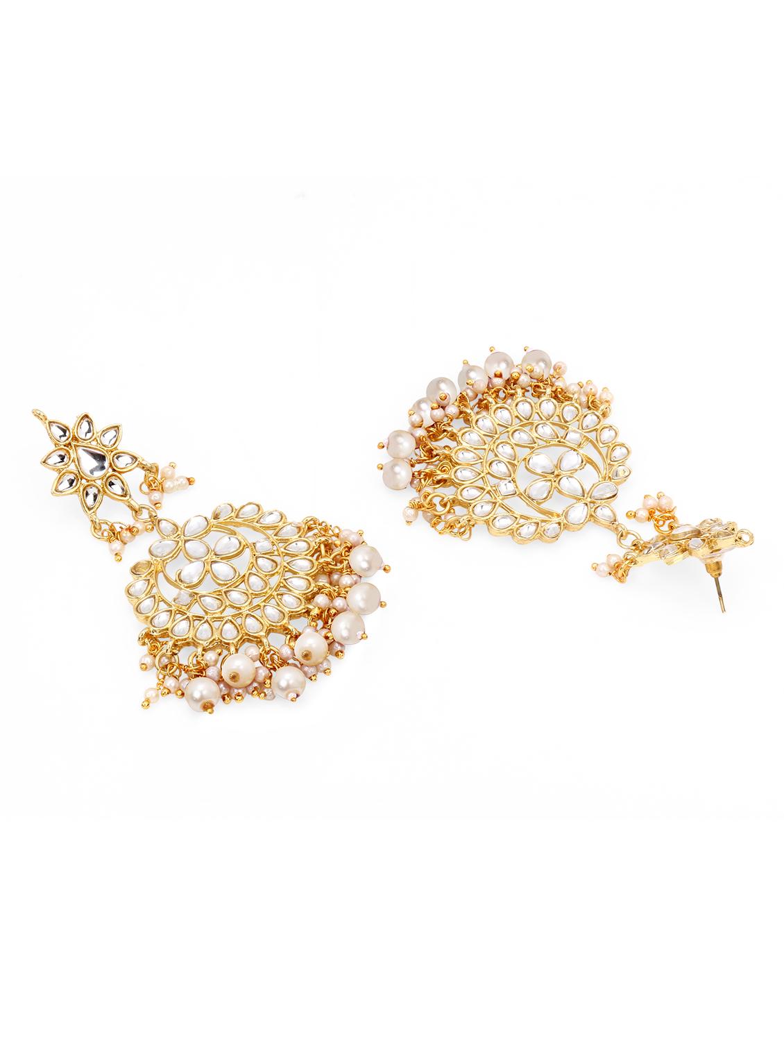 white zinc chandellier earring - 17421709 - Zoom Image - 3
