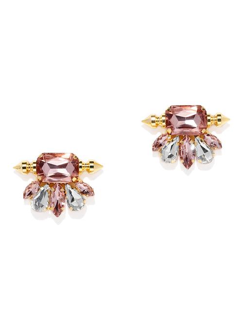 pink zinc studs earring - 17421720 - Standard Image - 1