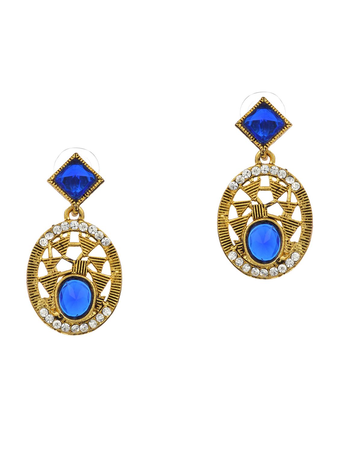 blue zinc chandellier earring - 17421723 - Zoom Image - 1