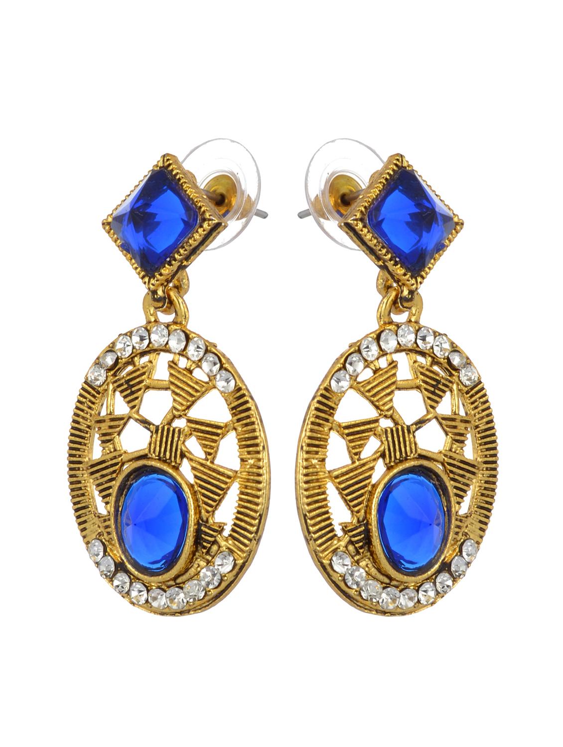 blue zinc chandellier earring - 17421723 - Zoom Image - 2