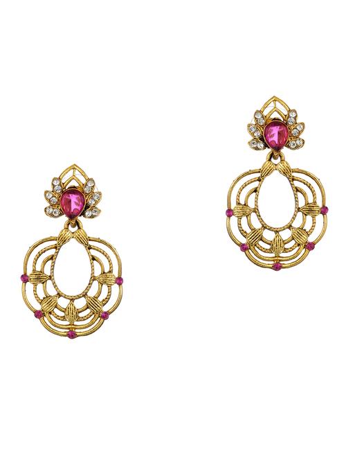 pink zinc chandellier earring - 17421724 - Standard Image - 1