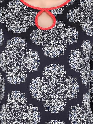 printed straight kurta - 17421754 - Standard Image - 4
