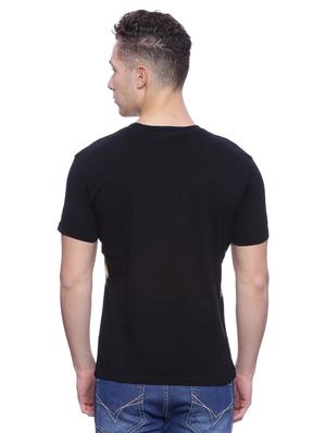 black front print t-shirt - 17421800 - Standard Image - 3