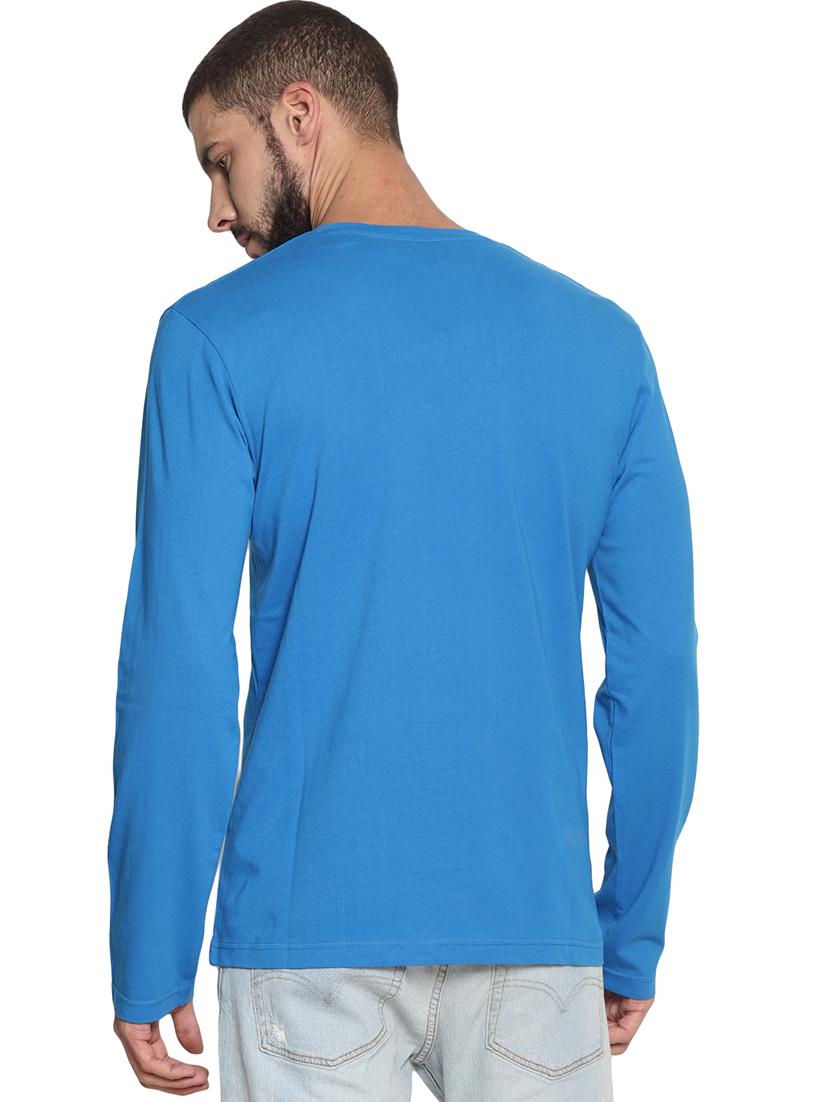 blue chest print t-shirt - 17421804 - Zoom Image - 3