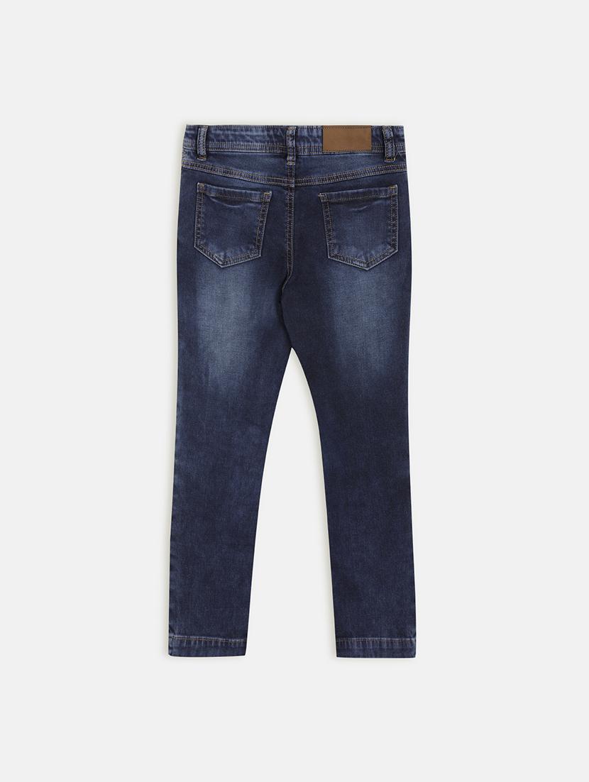 navy blue denim washed jean - 17421815 - Zoom Image - 2
