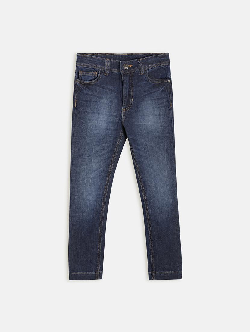 navy blue denim washed jean - 17421816 - Zoom Image - 1
