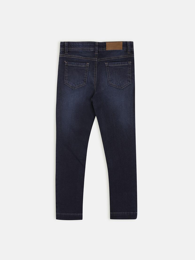 navy blue denim washed jean - 17421818 - Zoom Image - 2