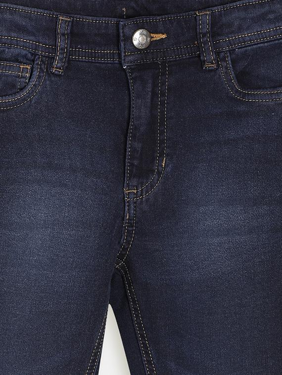navy blue denim washed jean - 17421818 - Zoom Image - 3