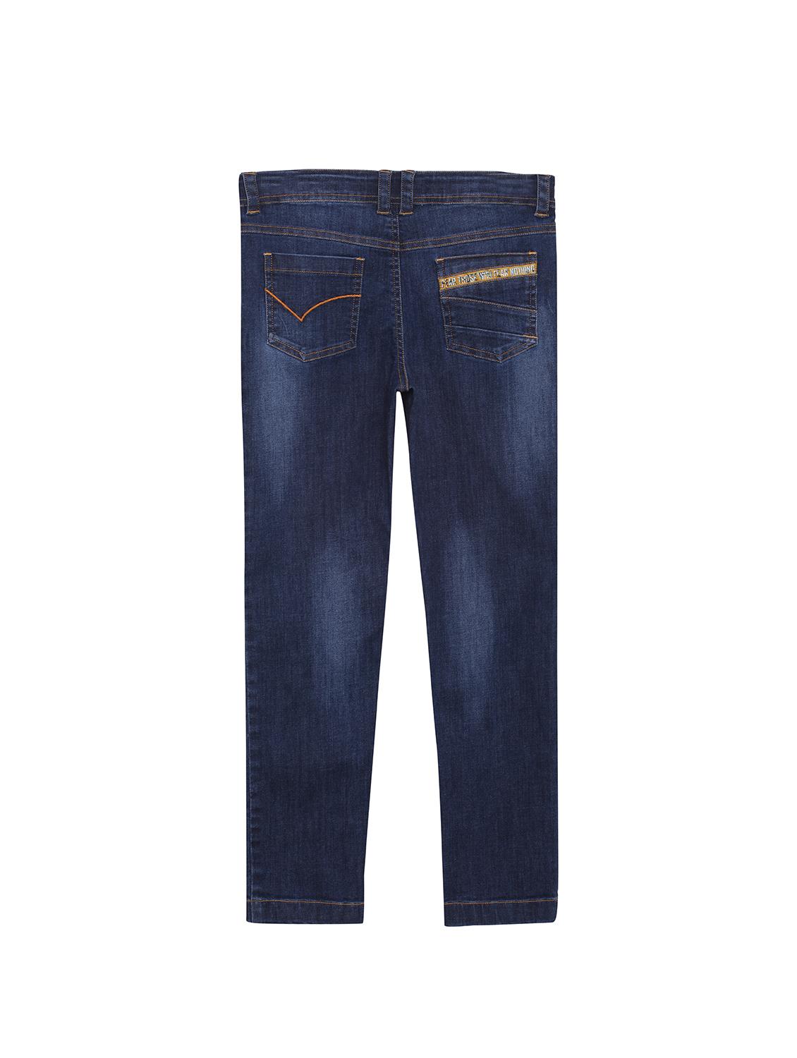 navy blue denim washed jean - 17421824 - Zoom Image - 2