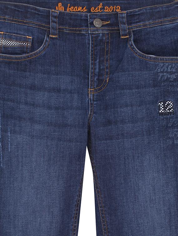 navy blue denim washed jean - 17421824 - Zoom Image - 3